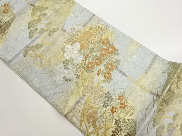JAPANESE FUKURO OBI / WOVEN PINE